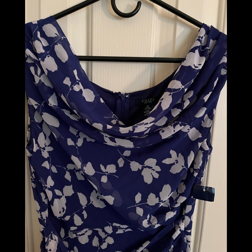 Blue and gray dress. NWT. Size 10